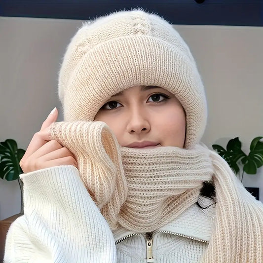 Cozy 2-in-1 Winter Beanie & Scarf