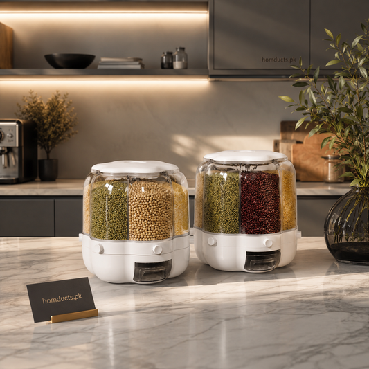 360° Rotating Grain And Cereal Dispenser