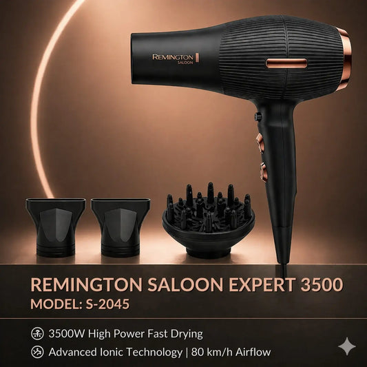 Remington Saloon Expert 3500 Hair Dryer (Model: S-2045)