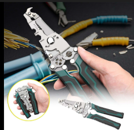 Professional 15-in-1 Multi-Functional Electrician Pliers – Heavy Duty Wire Stripper, Cutter, and Crimping Tool