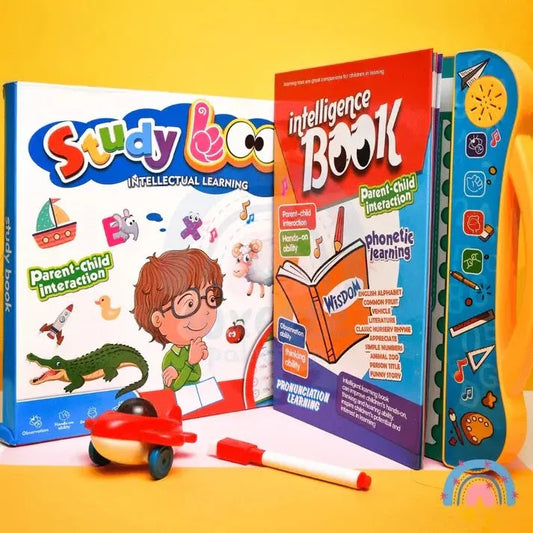Self Learning Study Book for Kids - front cover with colorful pictures